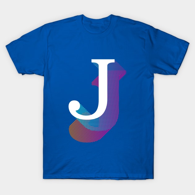 Letter J T-Shirt by MplusC